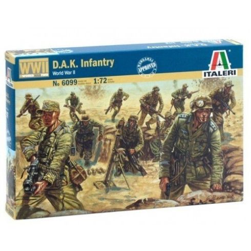 Italeri - WWII - D.A.K. Infantry makett 1:72
