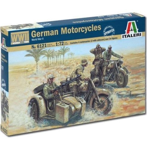 Italeri - WWII- German Motorcycles makett 1:72