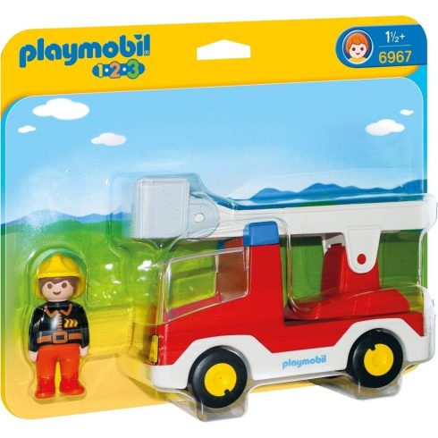 Playmobil - 1.2.3 Tűzoltóautó - 6967