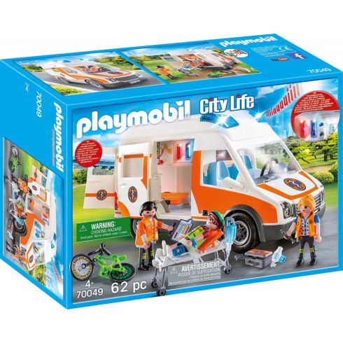 Playmobil - City Mentőautó hang és fényjelzéssel