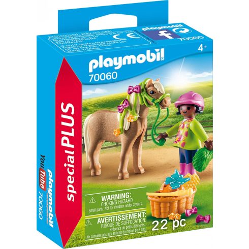 Playmobil - Special Plus - Kislány Pónival - 70060