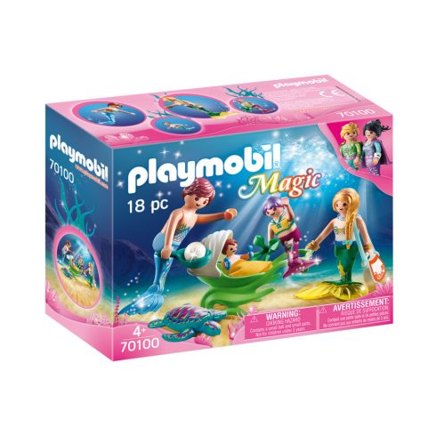 Playmobil - Család Kagylóhéj Babakocsival - 70100