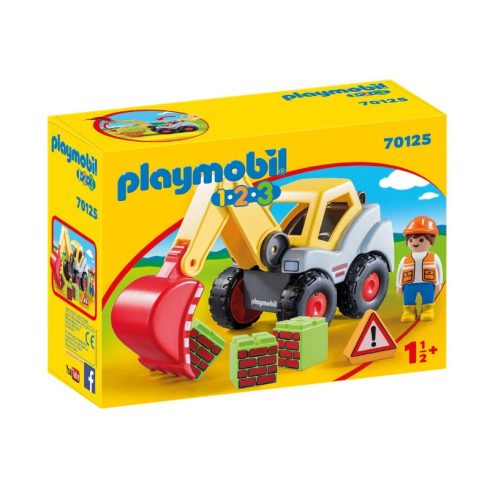 Playmobil - 1.2.3. Lapátos kotrógép 70125