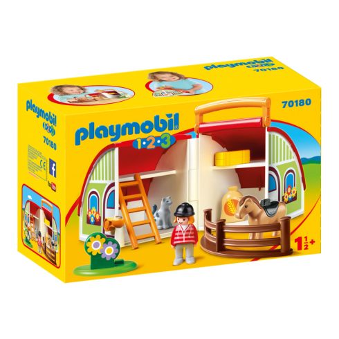 Playmobil - 1.2.3. Hordozható Farm - 70180