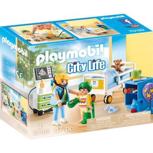 Playmobil - Gyermek kórházi szoba 70192