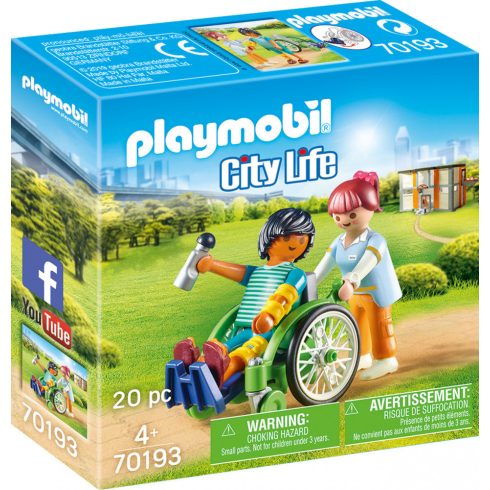 Playmobil - Kerekesszékben a beteg 70193
