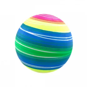 Gumilabda - neon csíkok - 220 mm - 70343
