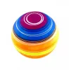 Gumilabda - neon csíkok - 220 mm - 70343