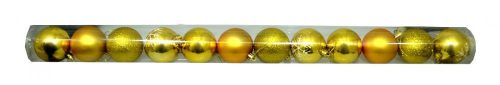 Karácsonyi gömb - 5 cm - 12 db - arany - 71490