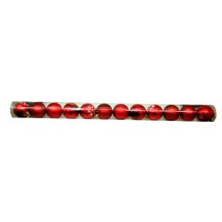 Karácsonyi gömb - 6 cm - 12 db - piros - 71493