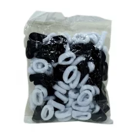 Hajgumi csomag - fekete fehér - 100 db - 71946