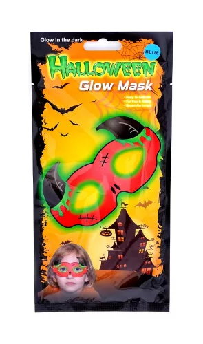 Világító Halloween maszk - 15 cm - 72273