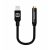 Swissten audio adapter textil bevonattal, lightning to Jack (3,5mm), 15 cm, fekete