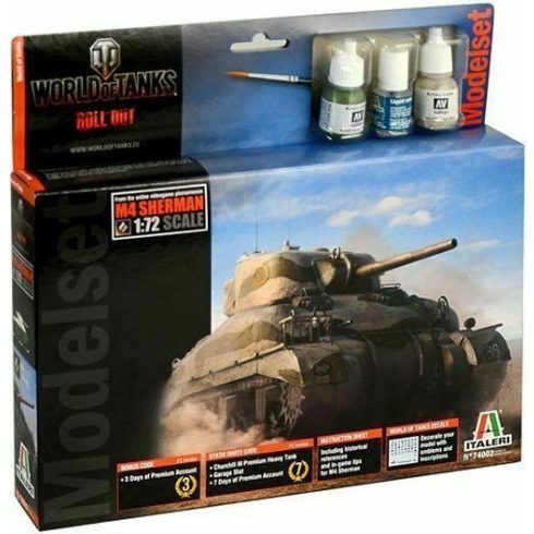 Italeri Tanks World - M4 SHERMAN - Roll Out modellkészlet