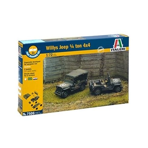 Italeri Willys Jeep 1/4 ton 1/72 makett