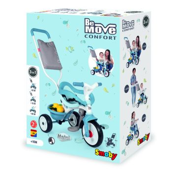   Smoby - Be Move Comfort szülőkaros tricikli - világos kék