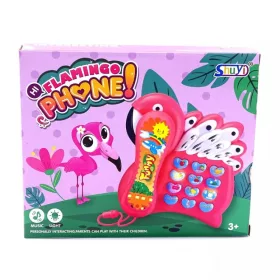 Zenélő telefon - flamingó - 82491