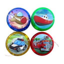 Yo-Yo játék zacskóban, elemes, járművek, 82745
