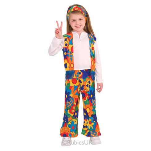 Hippie lány gyerekjelmez M méret