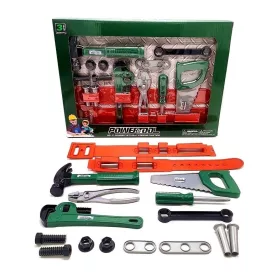 Szerszám szett dobozban - zöld - piros