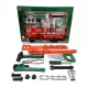Szerszám szett dobozban - zöld - piros