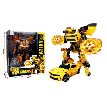 Átalakulós robot dobozban - Sárga