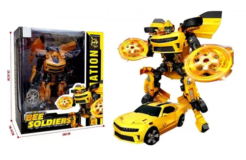 Átalakulós robot dobozban - Sárga