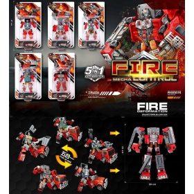 Átalakulós robot lapon - szortiment - piros