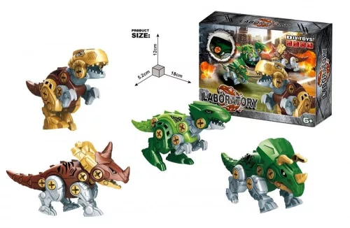 Szerelős dinó szett dobozban