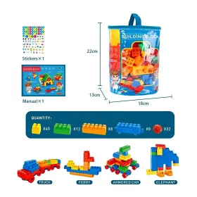 Építőjáték zsákban - 120 darabos csomag - 90108