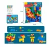 Építőjáték zacskóban - 60 darabos csomag