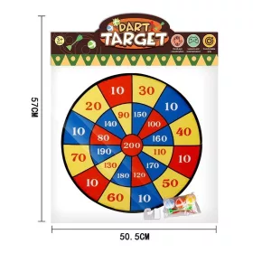   Célba dobós - tapadós darts játékszett zacskóban - 90486