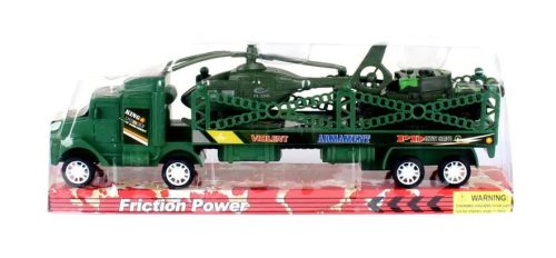 Katonai járműszállító kamion szett platformon - 90585