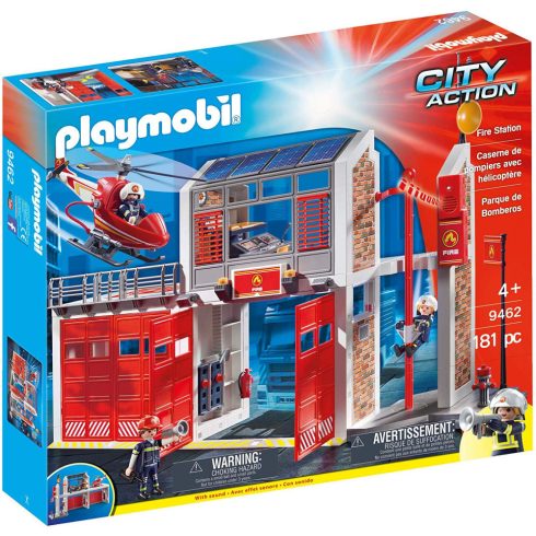 Playmobil - Tűzoltóállomás helikopterrel - 9462