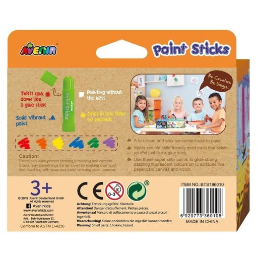Festő stift 6 db-os  szett