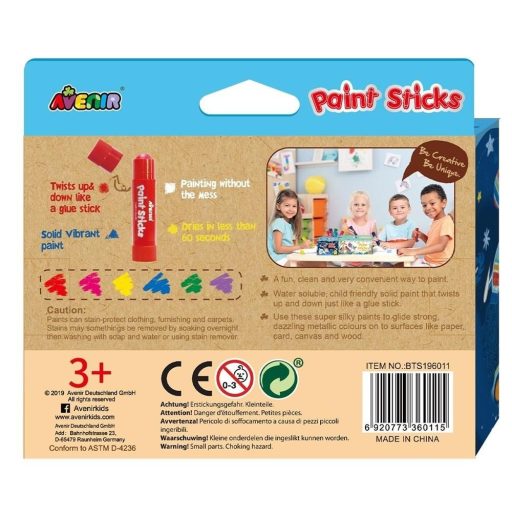 Festő stift metál 6 db-os szett