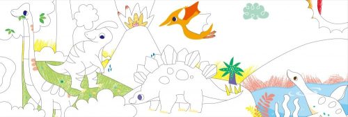 Építs és rajzolj - Fejlesztő Kreatív Készlet - Dinoszauruszok