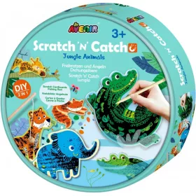   2 az 1-ben karckép készítő és horgász játék - Dzsungel