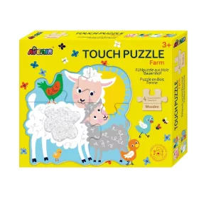 Fa Tapintós Puzzle - Háziállatok