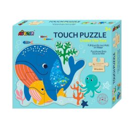 Fa Tapintós Puzzle - A tengerben