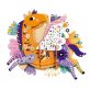 3D dekorációs puzzle - Unikornis