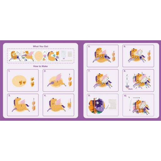3D dekorációs puzzle - Unikornis