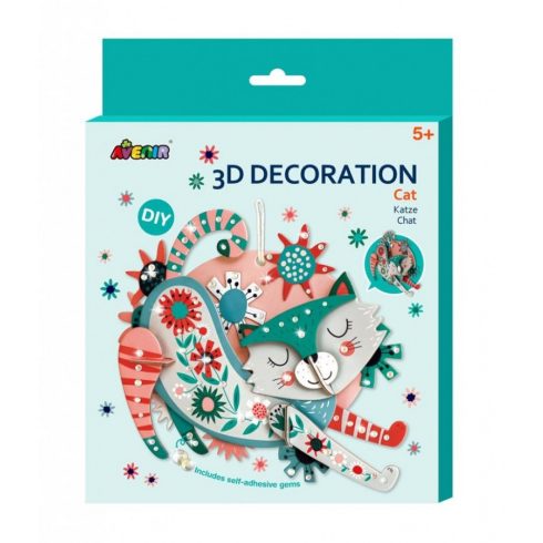 3D dekorációs puzzle - Cica