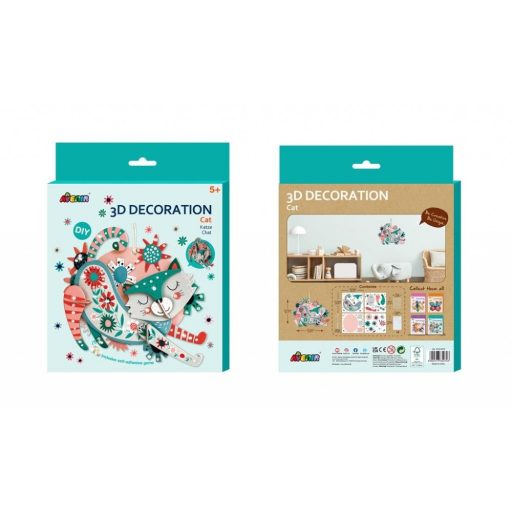 3D dekorációs puzzle - Cica