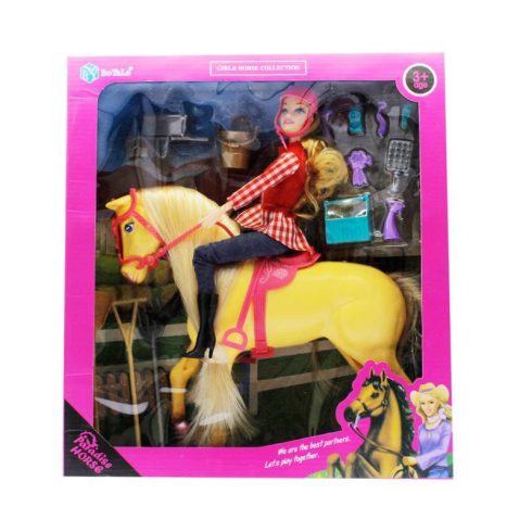 Barbie lóval és kiegészítőkkel