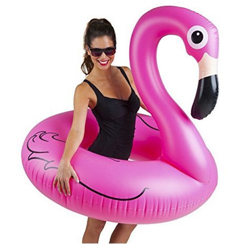 Óriás flamingó, felfújható úszógumi