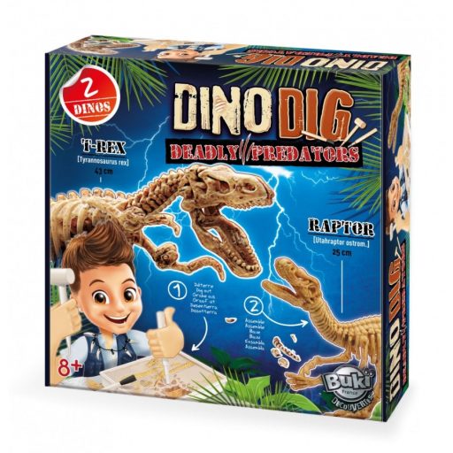 Felfedező Készlet - T-Rex és Velociraptor - Buki