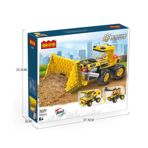 Cogo 3029 - 3-az-1-ben markológép, karos emelő vagy billencs - Lego kompatibilis
