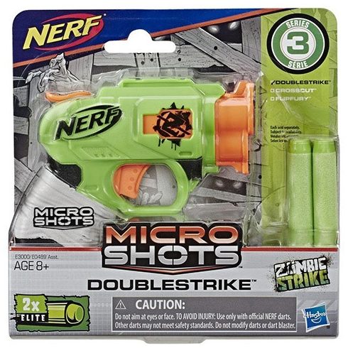 NERF Microshots Zombi Strike Doublestrike szivacslövő fegyver