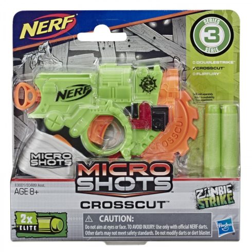 NERF Microshots Zombie Strike Crosscut szivacslövő fegyver